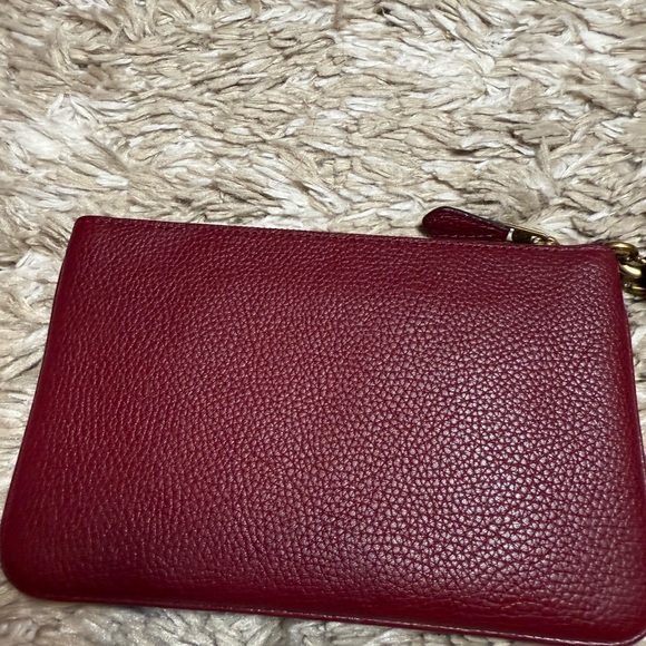 Authentic  Coach Burgundy Tote with Colorful Logo and matching wallet - Picture 10 of 10